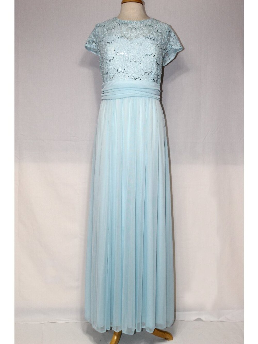 Celavie #6371 Mother of the Bride or Groom Gown- Size 3X- Light Blue- New W/Tags